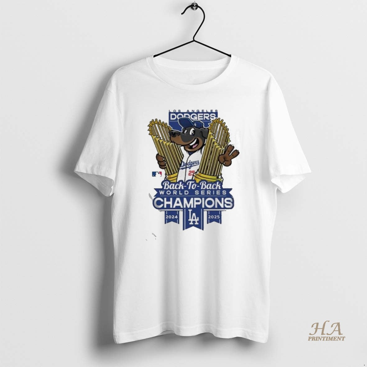 Official Los Angeles Dodgers Winner World Series Champions 2025 Back To Back Mascot Trophy Cup Shirt Hoodie Sweatshirt