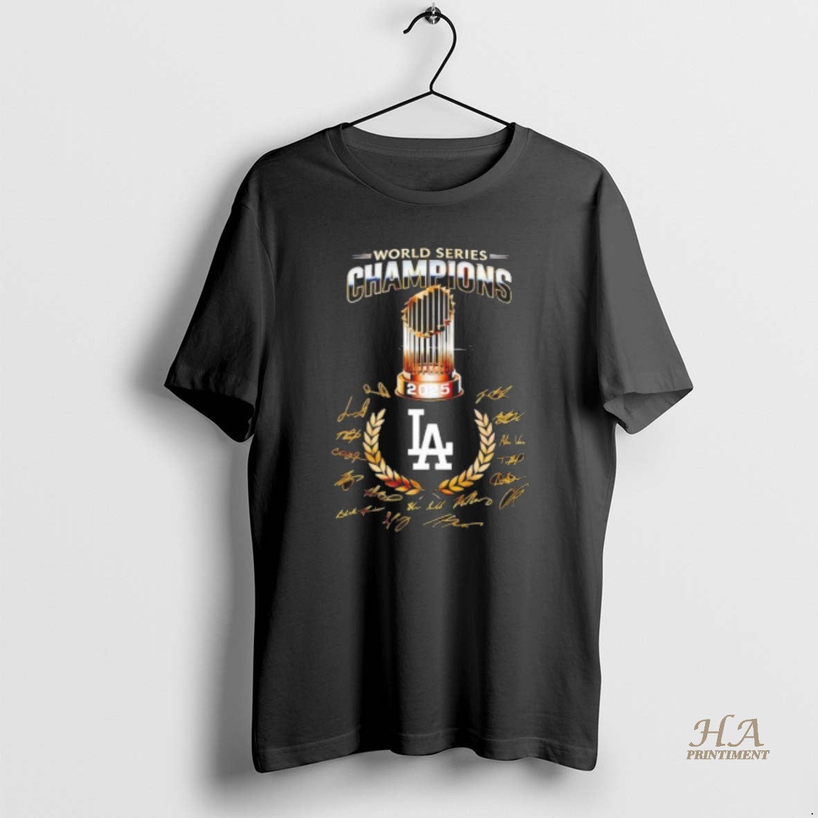Official Los Angeles Dodgers World Series Champions 2025 Signatures Shirt Hoodie Sweatshirt | PurePodTees.com