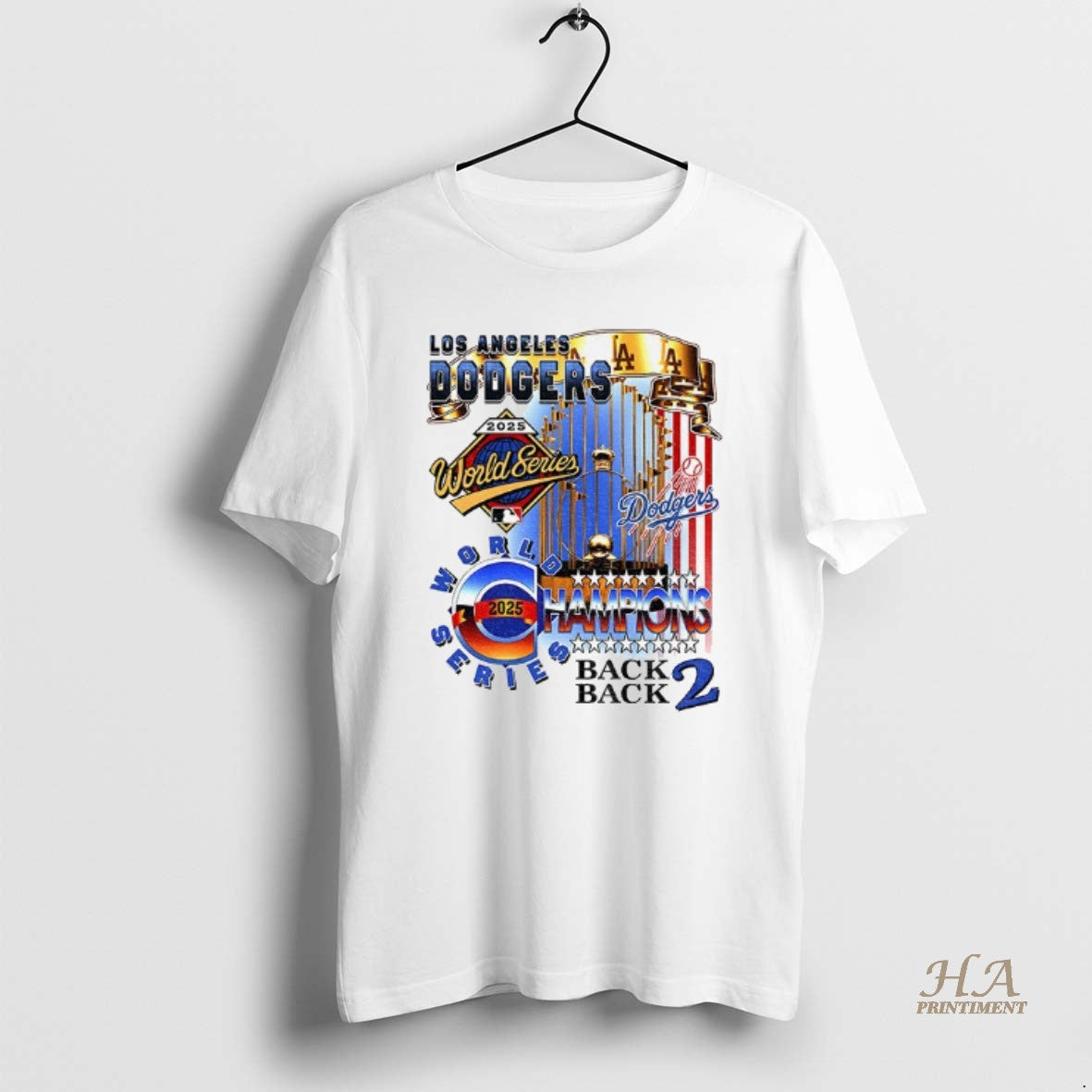Official Los Angeles Dodgers World Series Champions Back 2 Back 2025 Trophy Mlb Logo Shirt Hoodie Sweatshirt