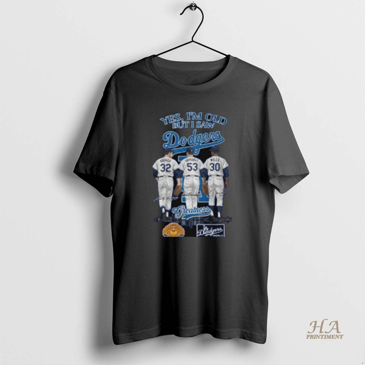 Official Los Angeles Dodgers Yes Im Old But I Saw Dodgers Greatness Team 2025 Signatures Shirt Hoodie Sweatshirt