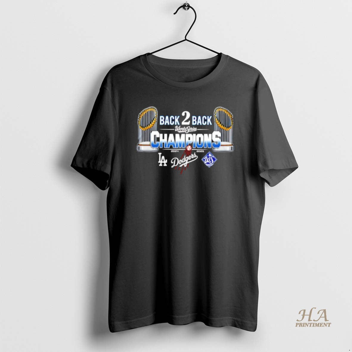 Official Los Angeles Dodgers Back To Back 2024 2025 World Series Champions Shirt Hoodie Sweatshirt | PurePodTees.com