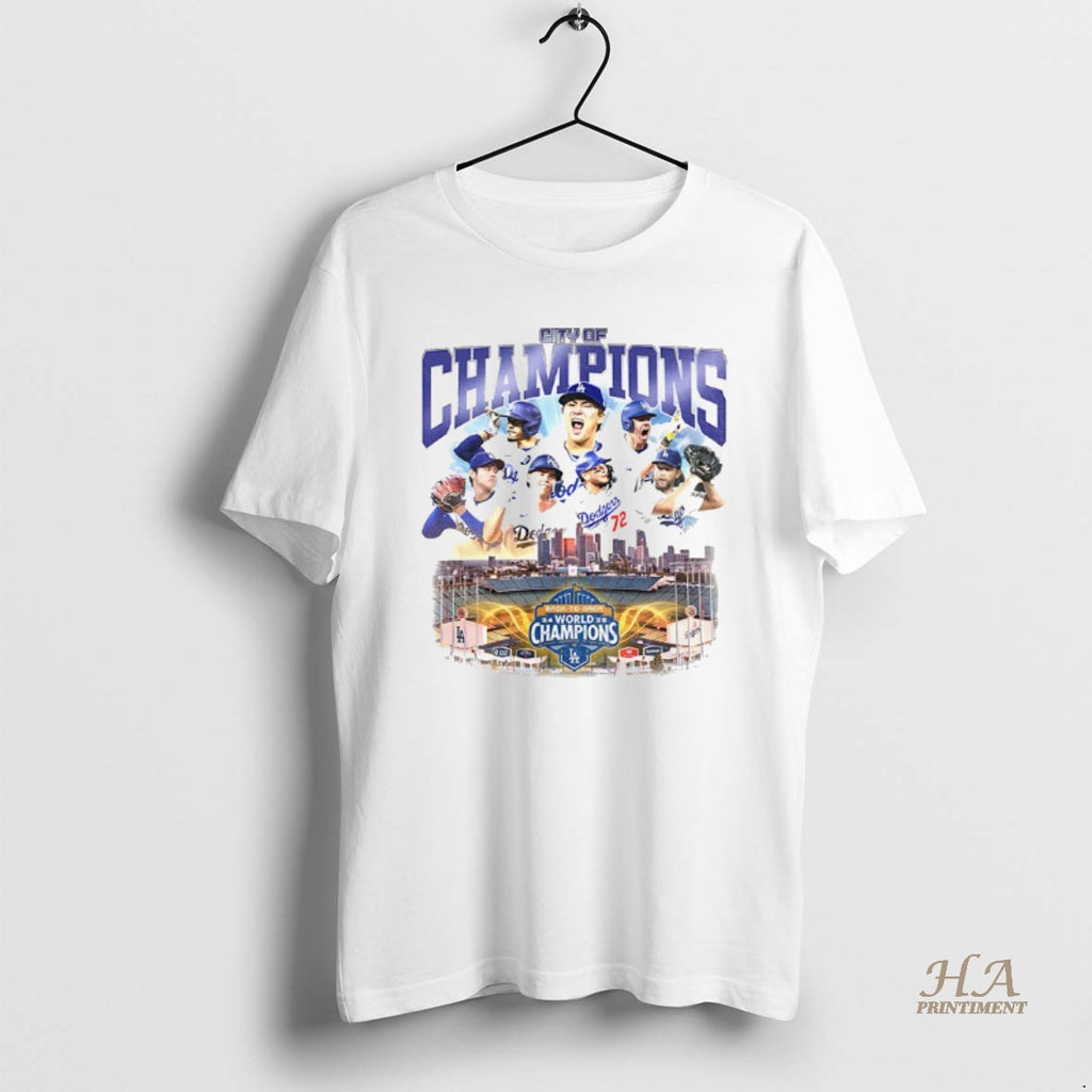 Official Los Angeles Dodgers Back To Back World Champions La City Of Champions Shirt Hoodie Sweatshirt | PurePodTees.com