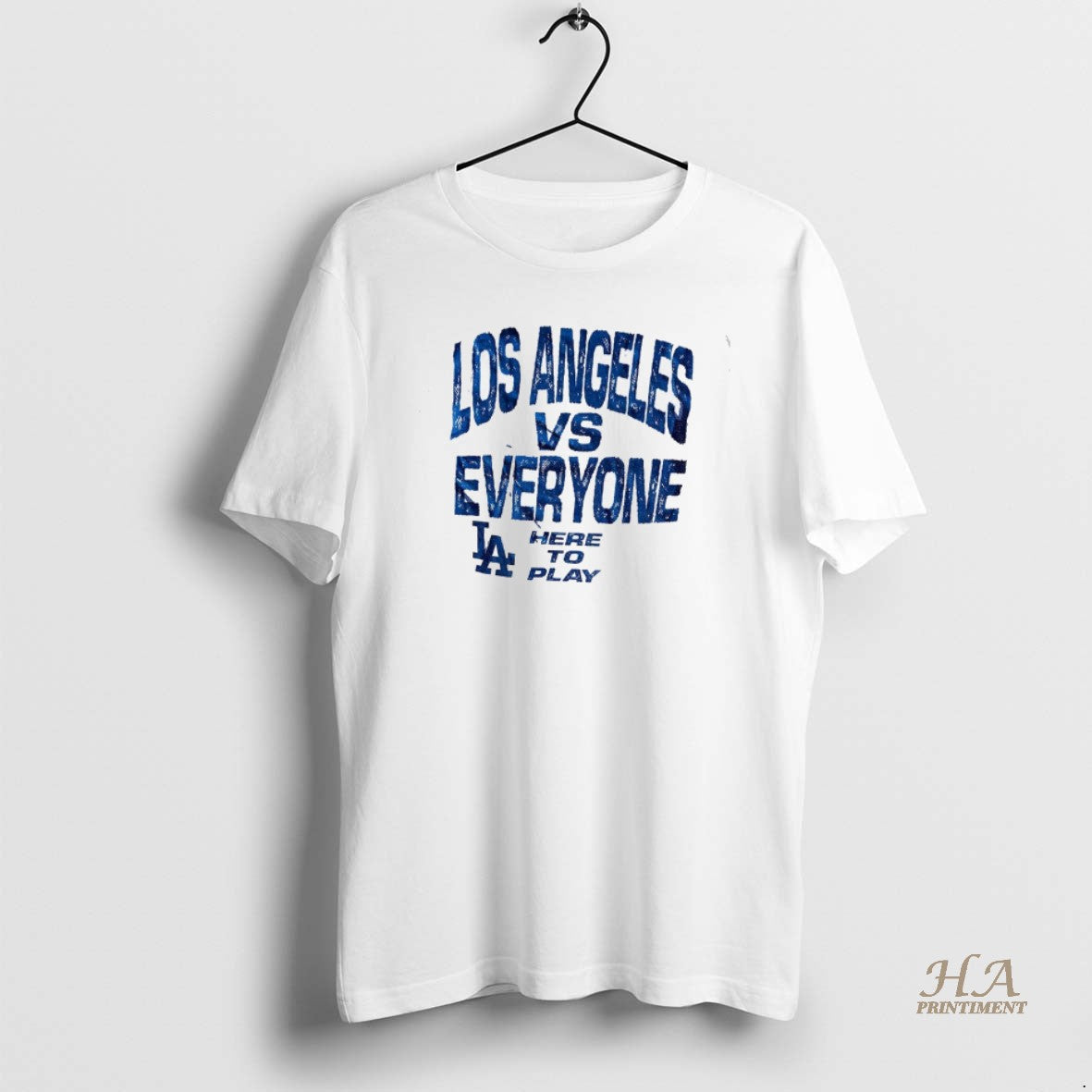 Official Los Angeles Dodgers Vs Everyone Here To Play Vague Thread Mlb Baseball 2025 Shirt Hoodie Sweatshirt