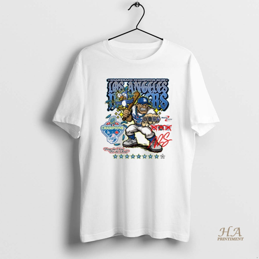 Official Los Angles Dodgers World Series Champions From The Land For The Land Shirt Hoodie Sweatshirt | PurePodTees.com