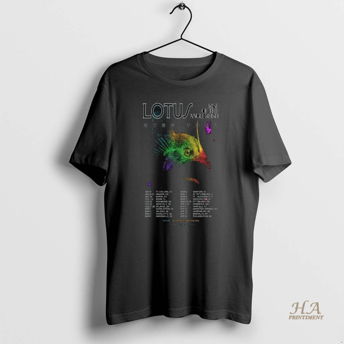 Official Lotus Rise Of The Anglerfish 2026 Tour Shirt Hoodie Sweatshirt | PurePodTees.com