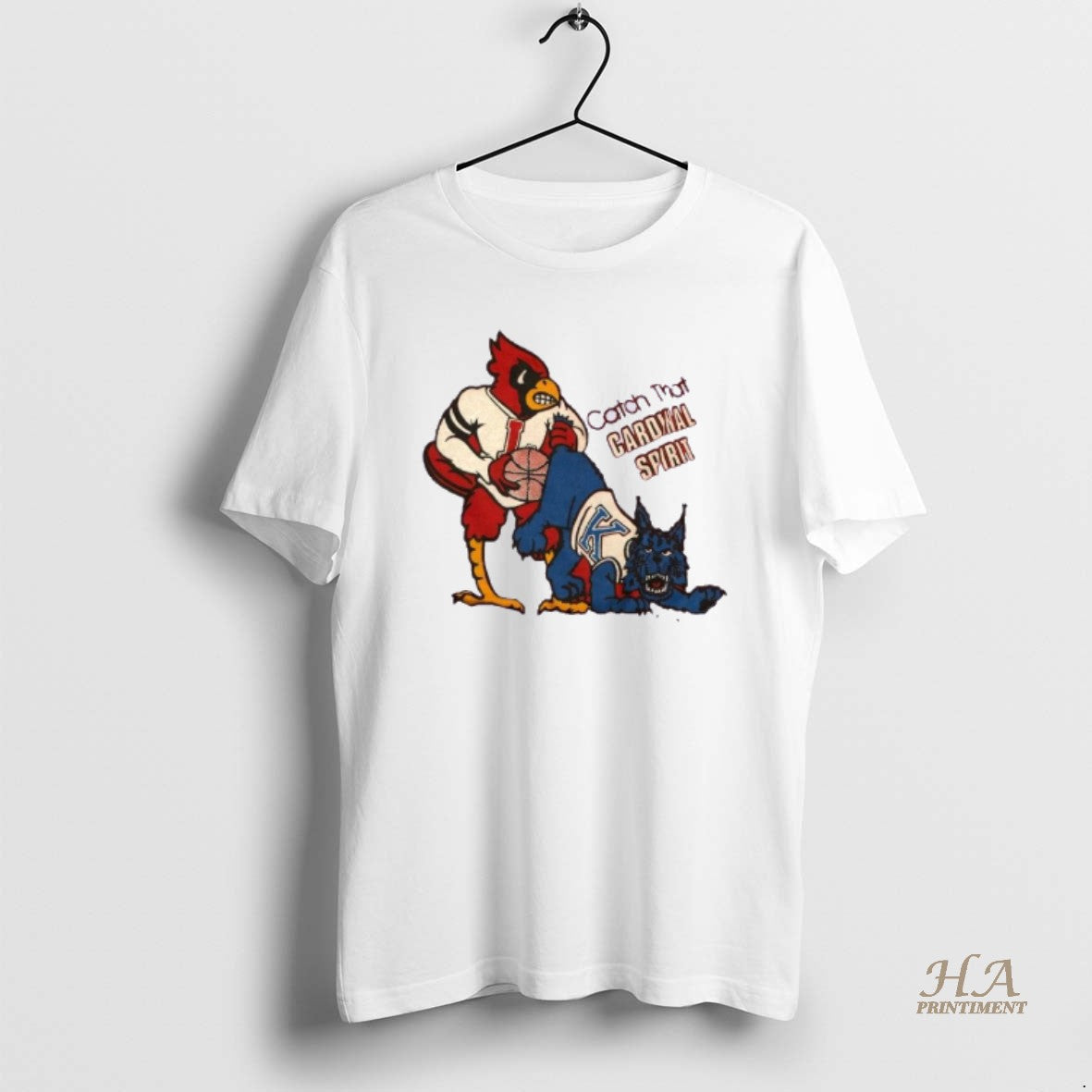 Official Louisville Cardinals Basketball Catch That Cardinal Spirit Shirt Hoodie Sweatshirt | PurePodTees.com