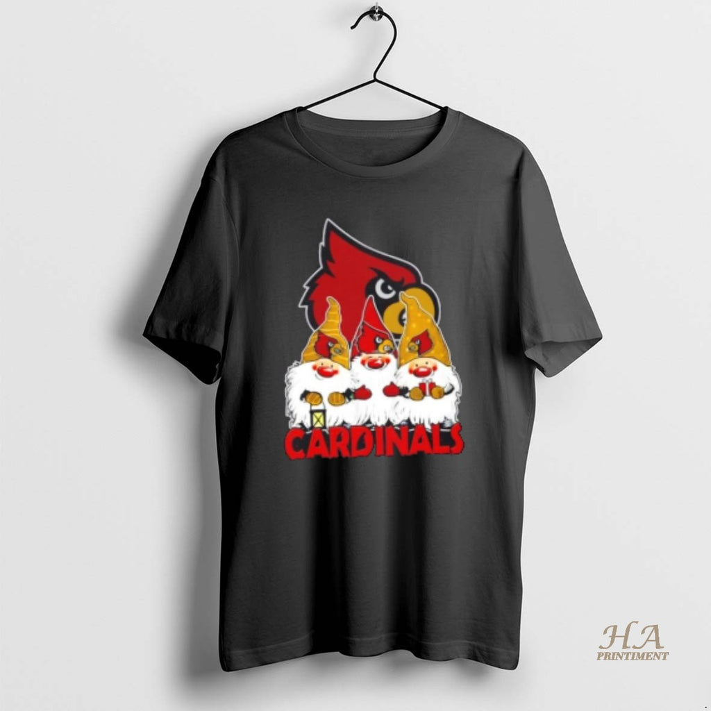 Official Louisville Cardinals X Gnomes Xmas Christmas Shirt Hoodie Sweatshirt | PurePodTees.com