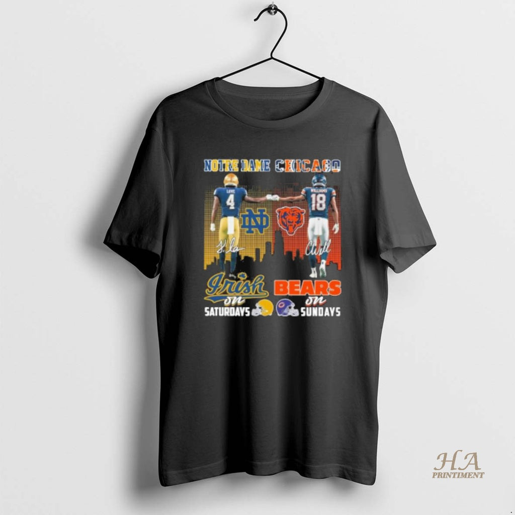Official Love Notre Dame On Saturdays And William Bears On Sundays Shirt Hoodie Sweatshirt | PurePodTees.com