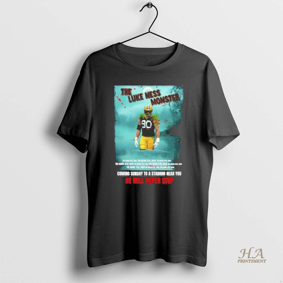 Official Lukas Van Ness The Luke Ness Monster He Will Never Stop Shirt Hoodie Sweatshirt | PurePodTees.com