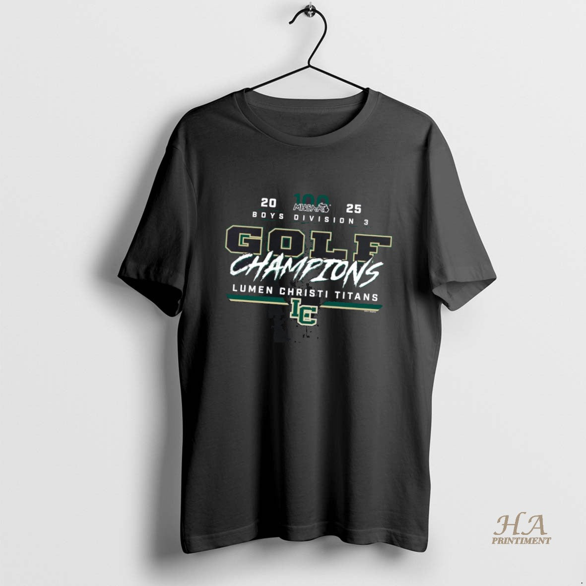 Official Lumen Christi Titans 2025 Boys Golf D3 Champions Shirt Hoodie Sweatshirt | PurePodTees.com
