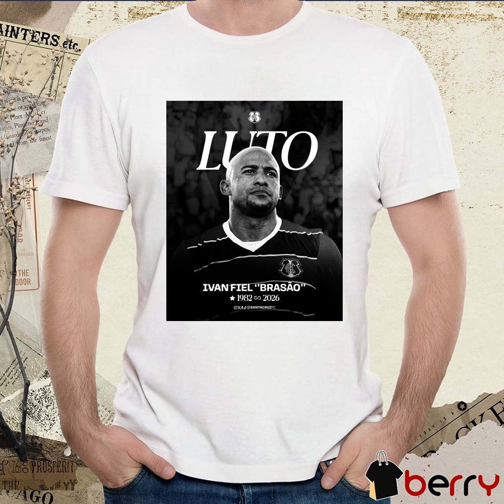 Luto Ivan Fiel Brasão 1982 – 2026 Santa Cruz Futebol Clube Poster t-shirt
