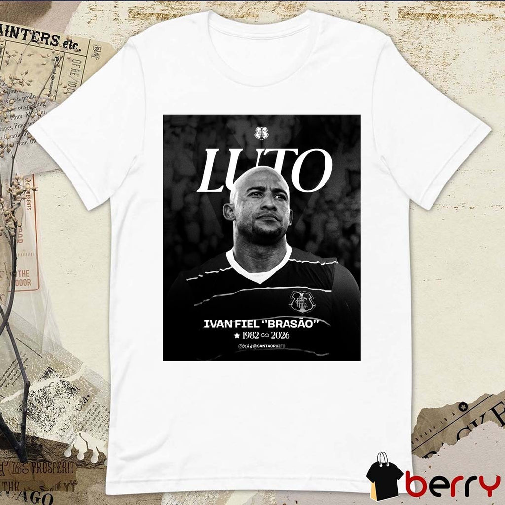 Luto Ivan Fiel Brasão 1982 – 2026 Santa Cruz Futebol Clube Poster t-shirt