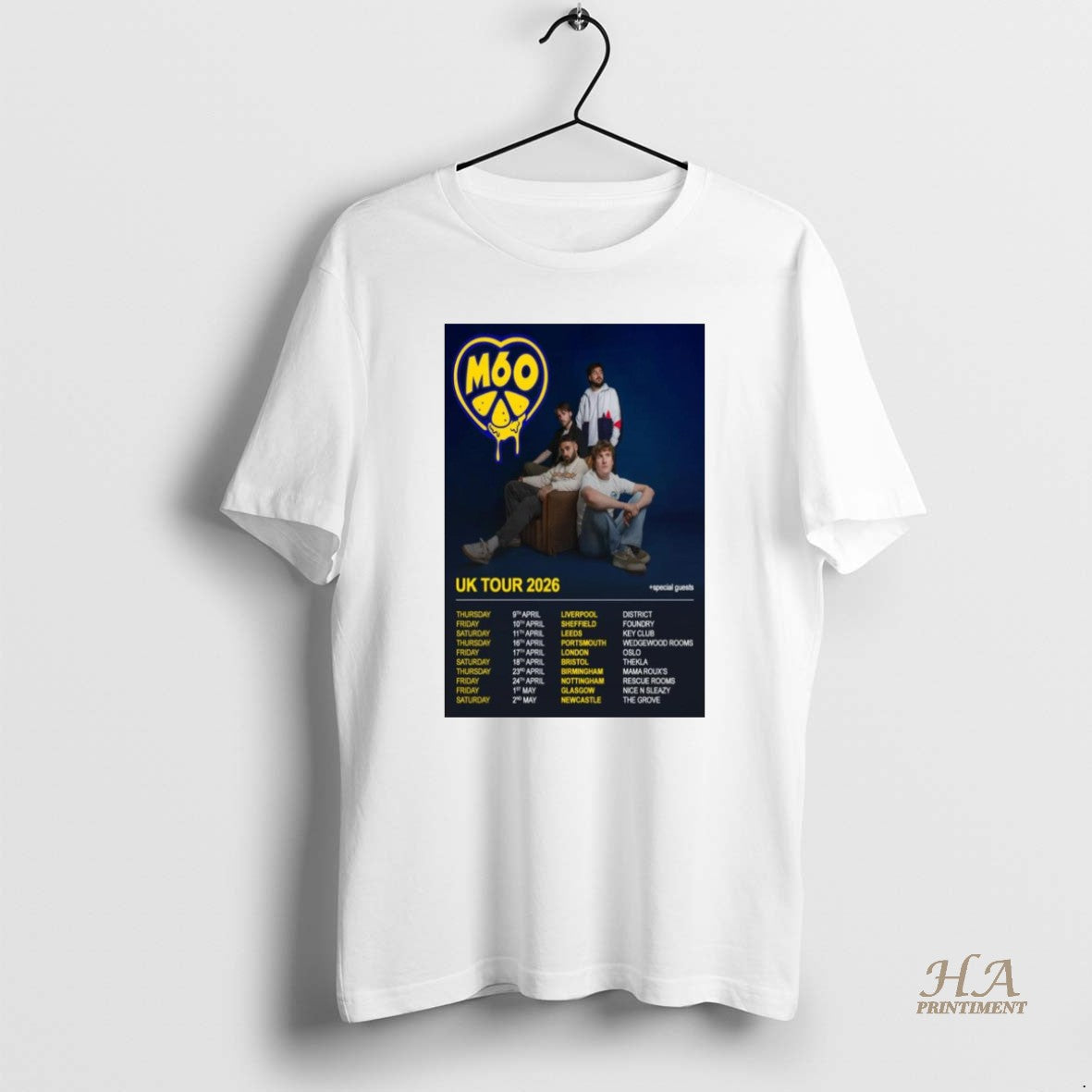 Official M60 Uk Tour 2026 Shirt Hoodie Sweatshirt | PurePodTees.com