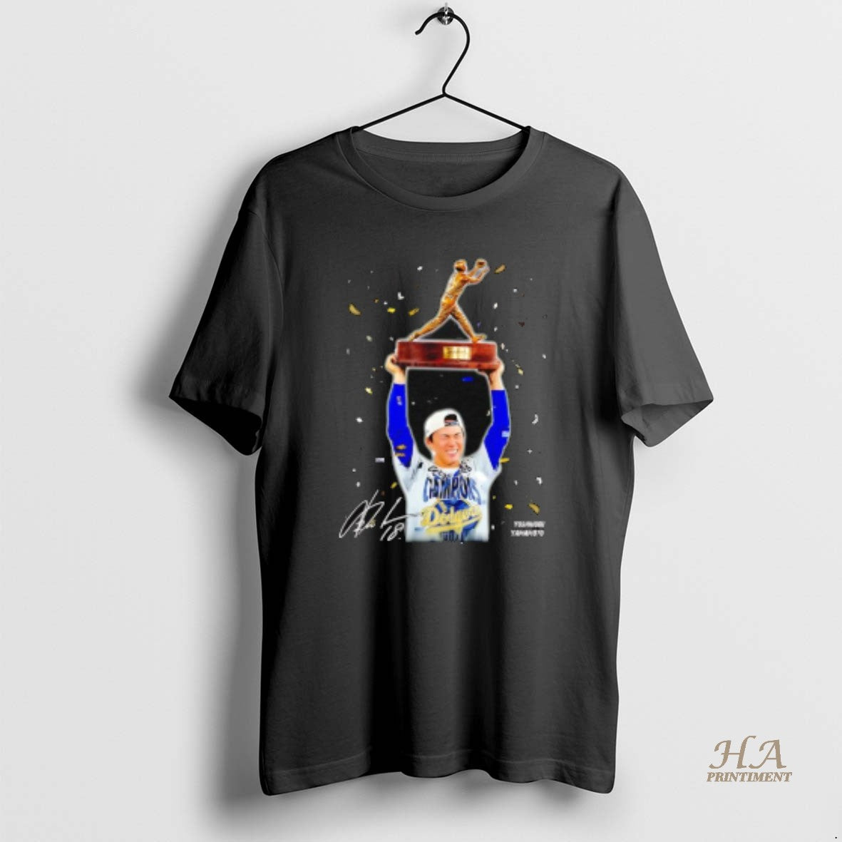 Official Mvp Yoshinobu Yamamoto Dodgers Signature Shirt Hoodie Sweatshirt | PurePodTees.com