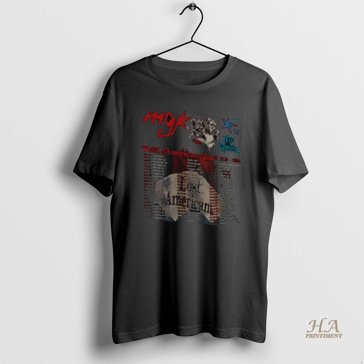 Official Machine Gun Kelly Lost American Tour 2025 Shirt Hoodie Sweatshirt | PurePodTees.com