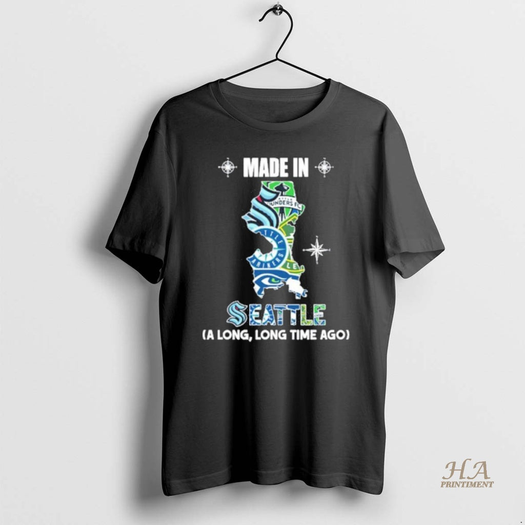 Official Made In Seattle A Long Long Time Ago Shirt Hoodie Sweatshirt | PurePodTees.com