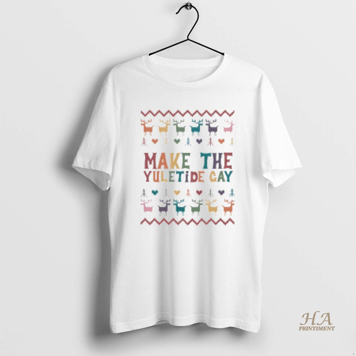 Official Make The Yuletide Gay Christmas Shirt Hoodie Sweatshirt | PurePodTees.com