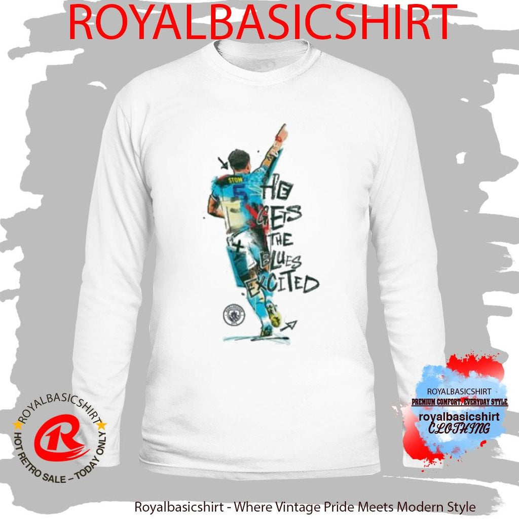 Manchester City Adults Stones He Gets The Blues Excited Shirt