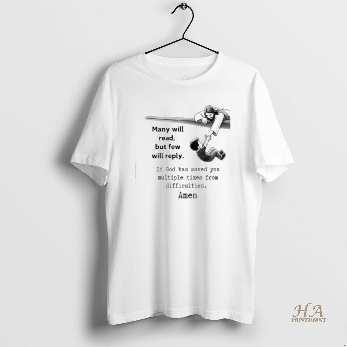 Official Many Will Read But Few Will Reply Amen Jesus Graphic Shirt Hoodie Sweatshirt | PurePodTees.com