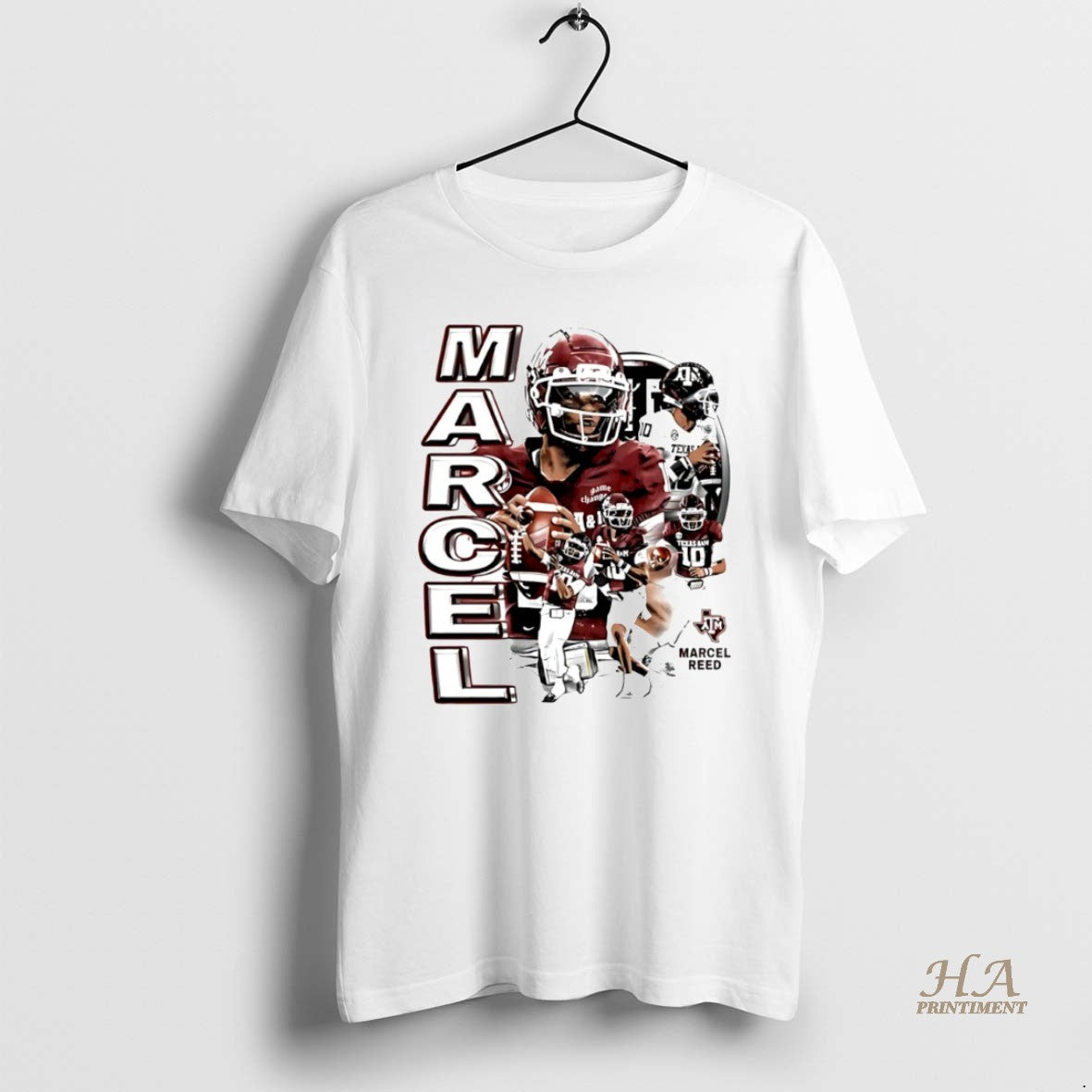 Official Marcel Reed Texas A And M Aggies Graphic Circle Shirt Hoodie Sweatshirt | PurePodTees.com
