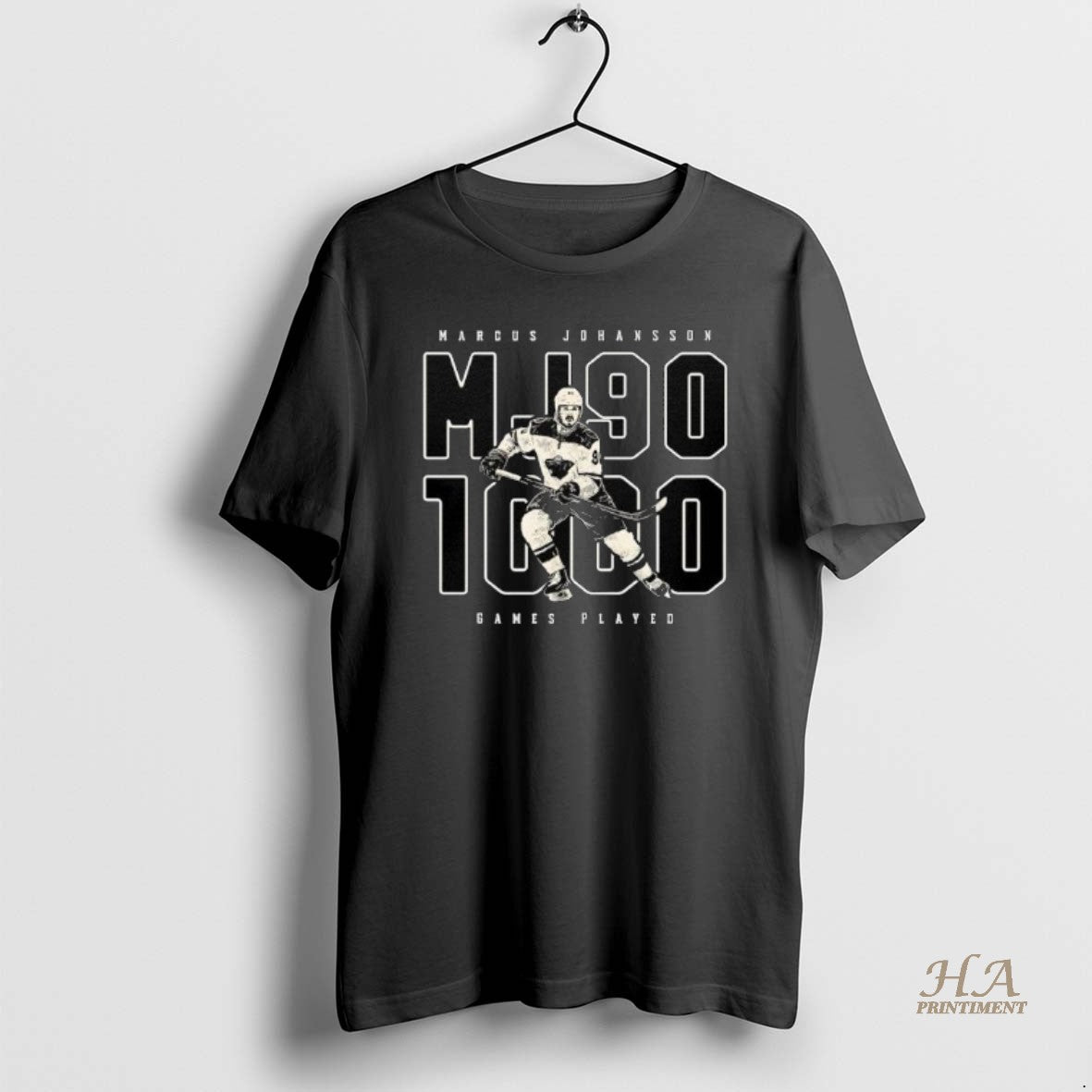 Official Marcus Johansson Mj90 1000 Games Player Hockey Shirt Hoodie Sweatshirt | PurePodTees.com