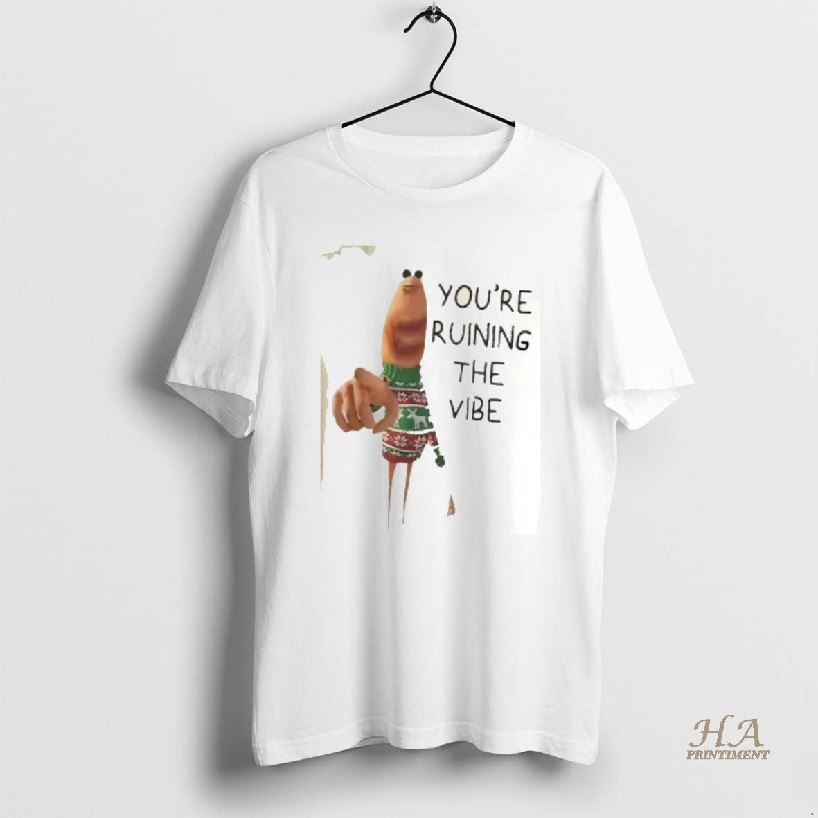 Official Marcus The Worm Youre Ruining The Vibe Funny Shirt Hoodie Sweatshirt | PurePodTees.com