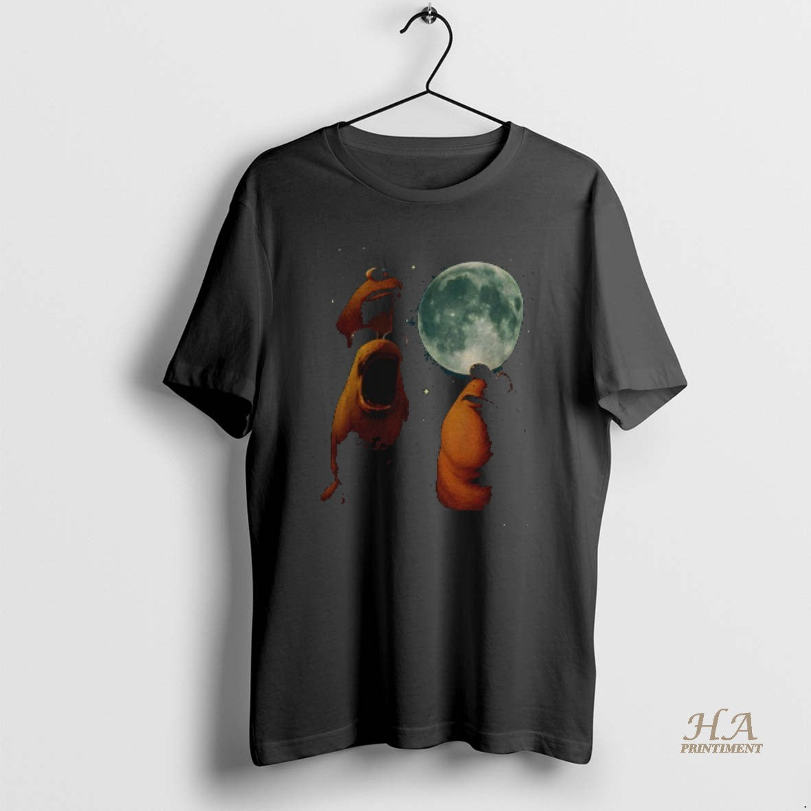 Official Marcus The Worm Under Moonlight Retro Graphic Shirt Hoodie Sweatshirt | PurePodTees.com