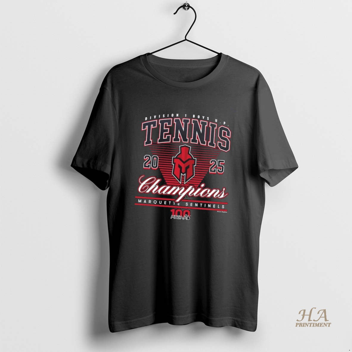 Official Marquette Sentinels 2025 Boys Up Tennis D1 Champions Shirt Hoodie Sweatshirt | PurePodTees.com