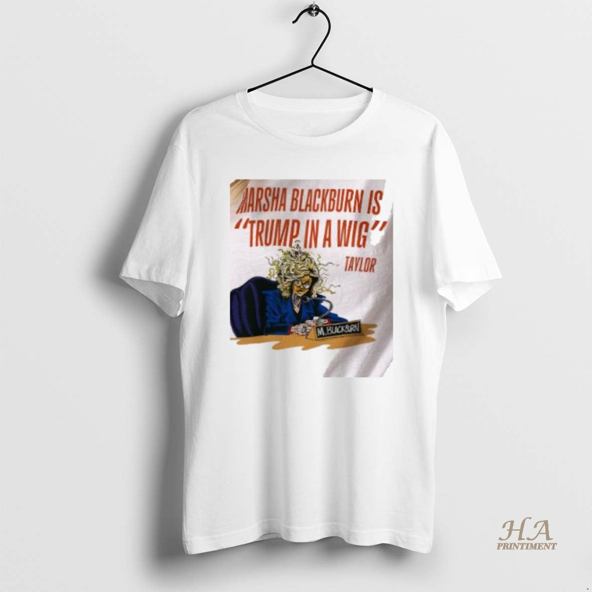 Official Marsha Blackburn Is Trump In A Wig Shirt Hoodie Sweatshirt | PurePodTees.com