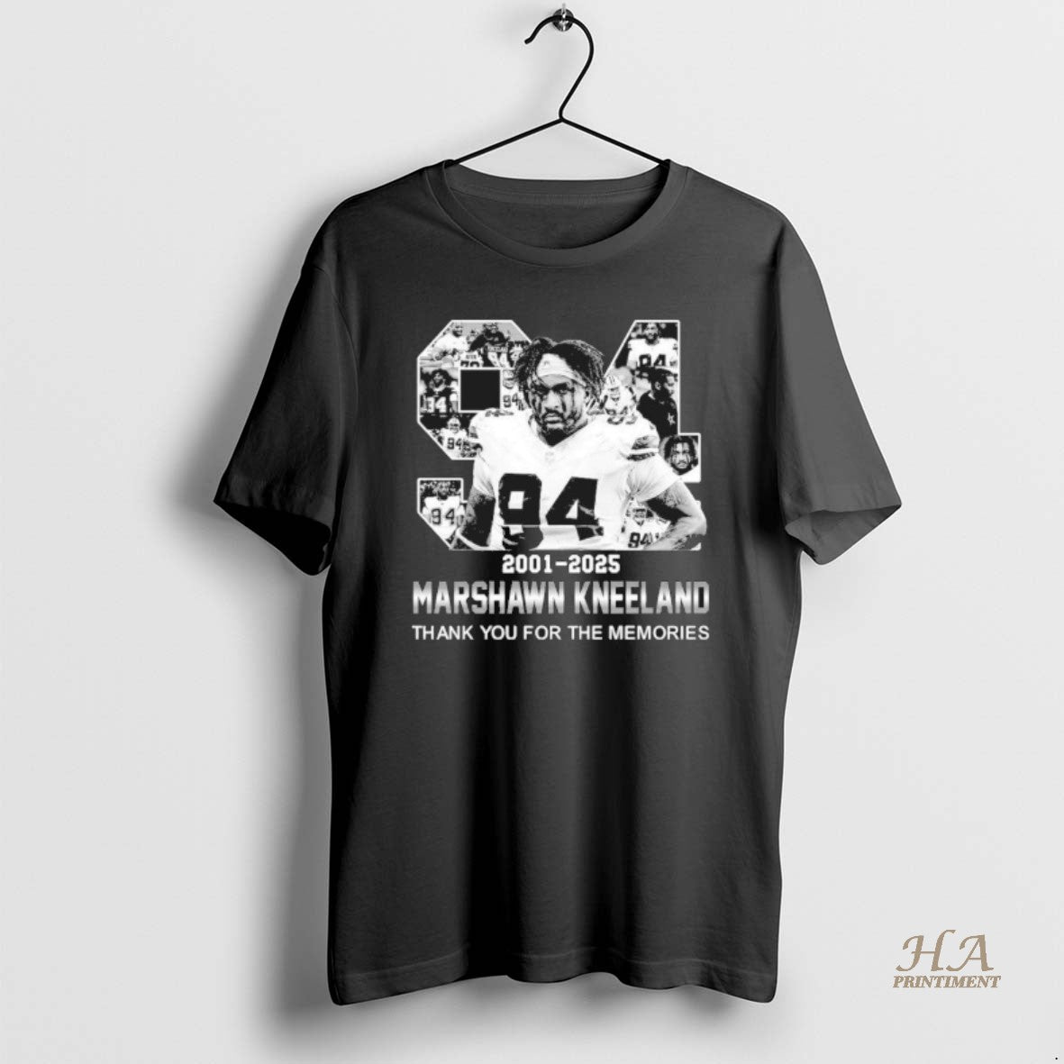 Official Marshawn Kneeland 2001 2025 Thank You For The Memories Shirt Hoodie Sweatshirt | PurePodTees.com