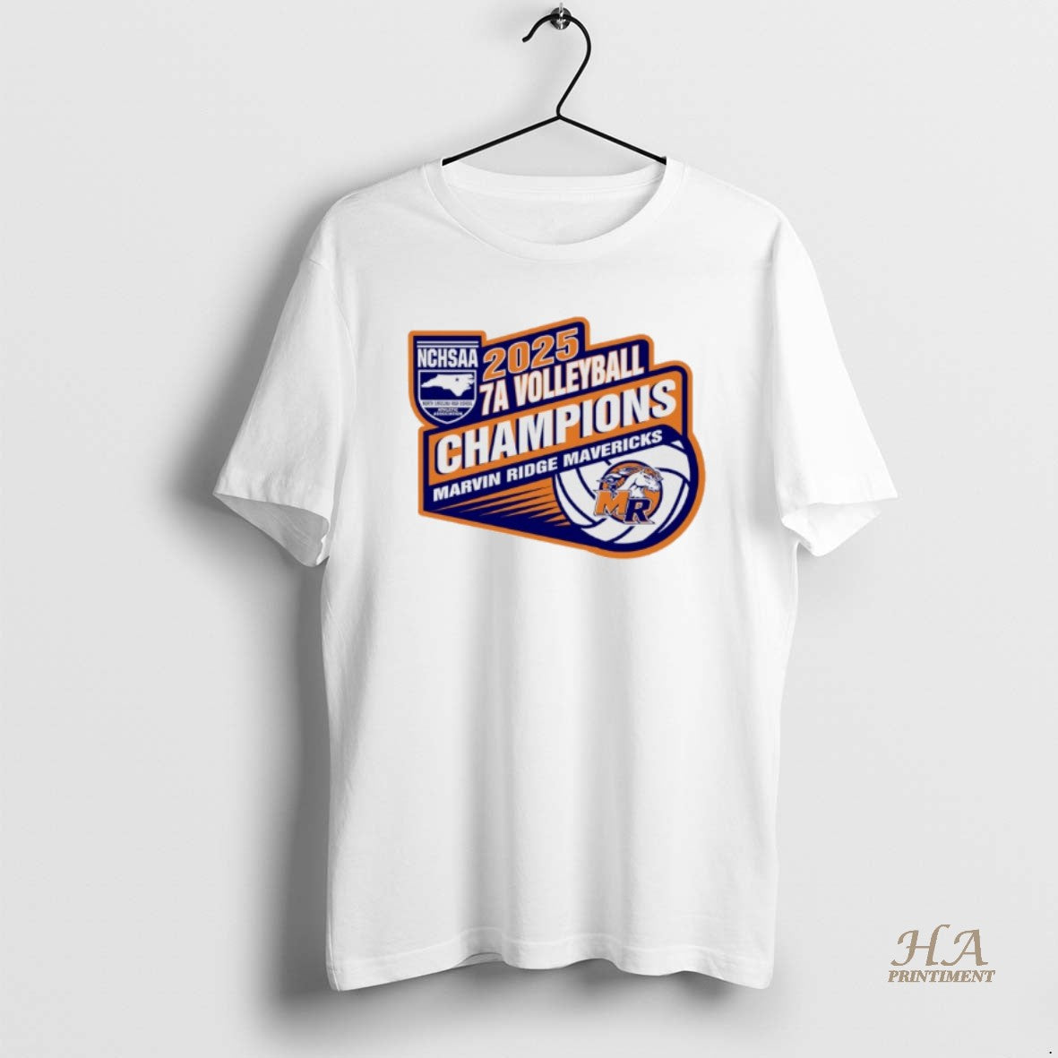 Official Marvin Ridge Mavericks 2025 Nchsaa 7a Volleyball Champions Shirt Hoodie Sweatshirt | PurePodTees.com