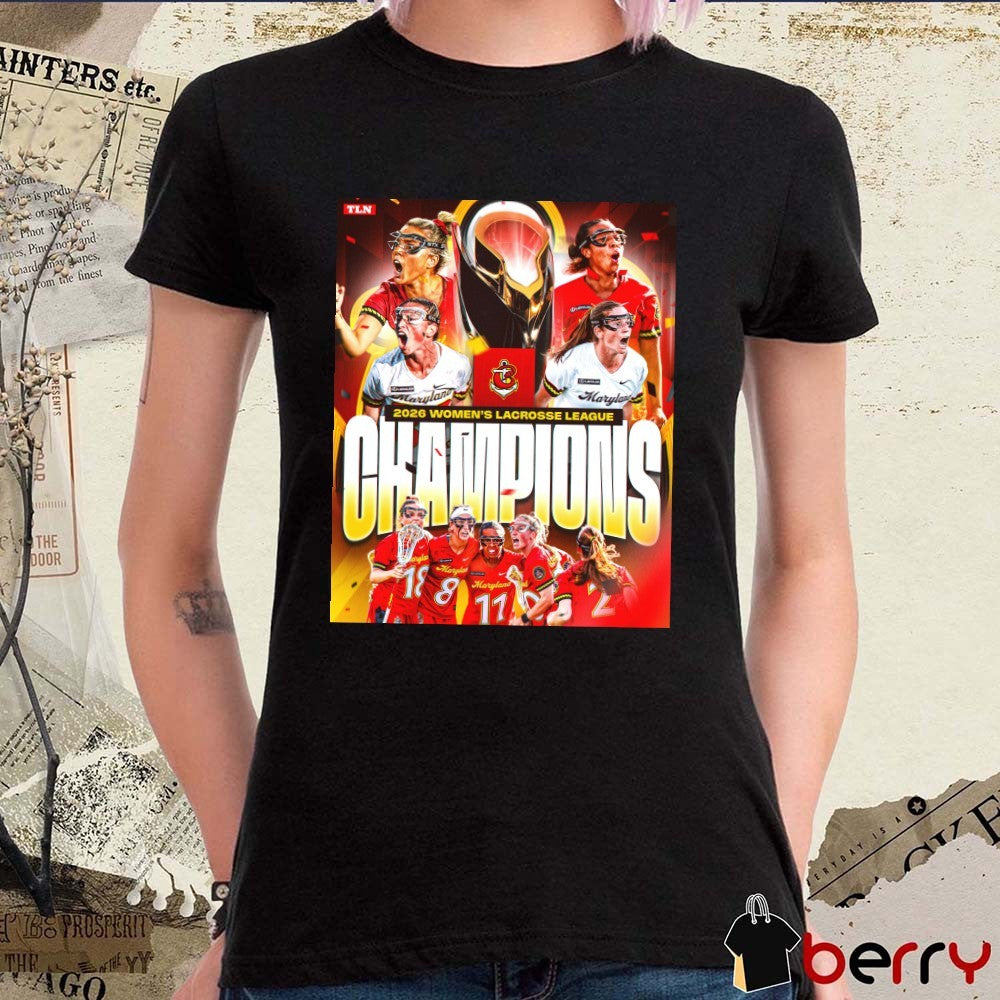 Maryland Charm 2026 Women’s Lacrosse League Champions Poster t-shirt