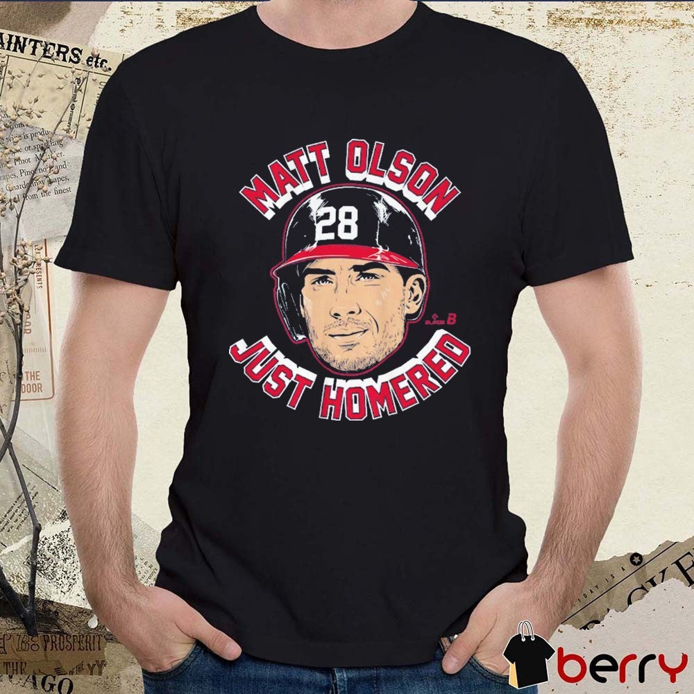 Matt Olson Just Homered Home Run Face Atlanta Braves 2026 MLB t-shirt