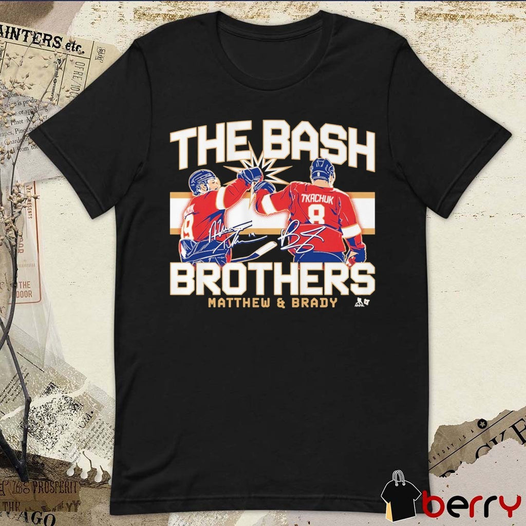 Matthew & Brady Tkachuk The Bash Brothers Florida Panthers NHL Signatures t-shirt