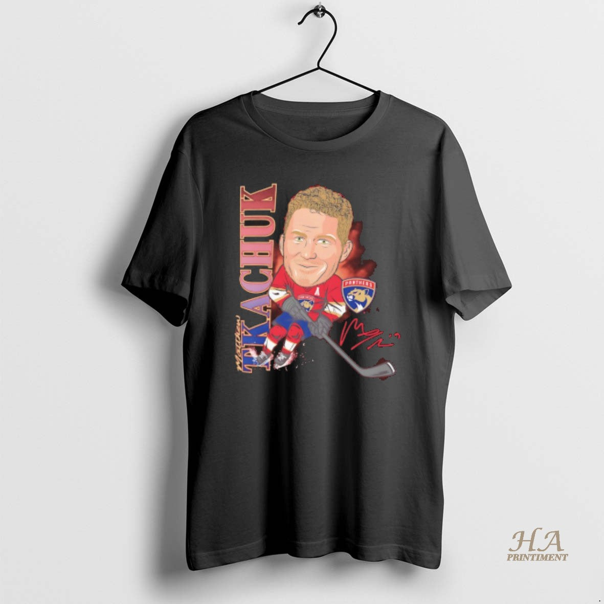 Official Matthew Tkachuk Florida Panthers Player Signature Caricature Shirt Hoodie Sweatshirt | PurePodTees.com