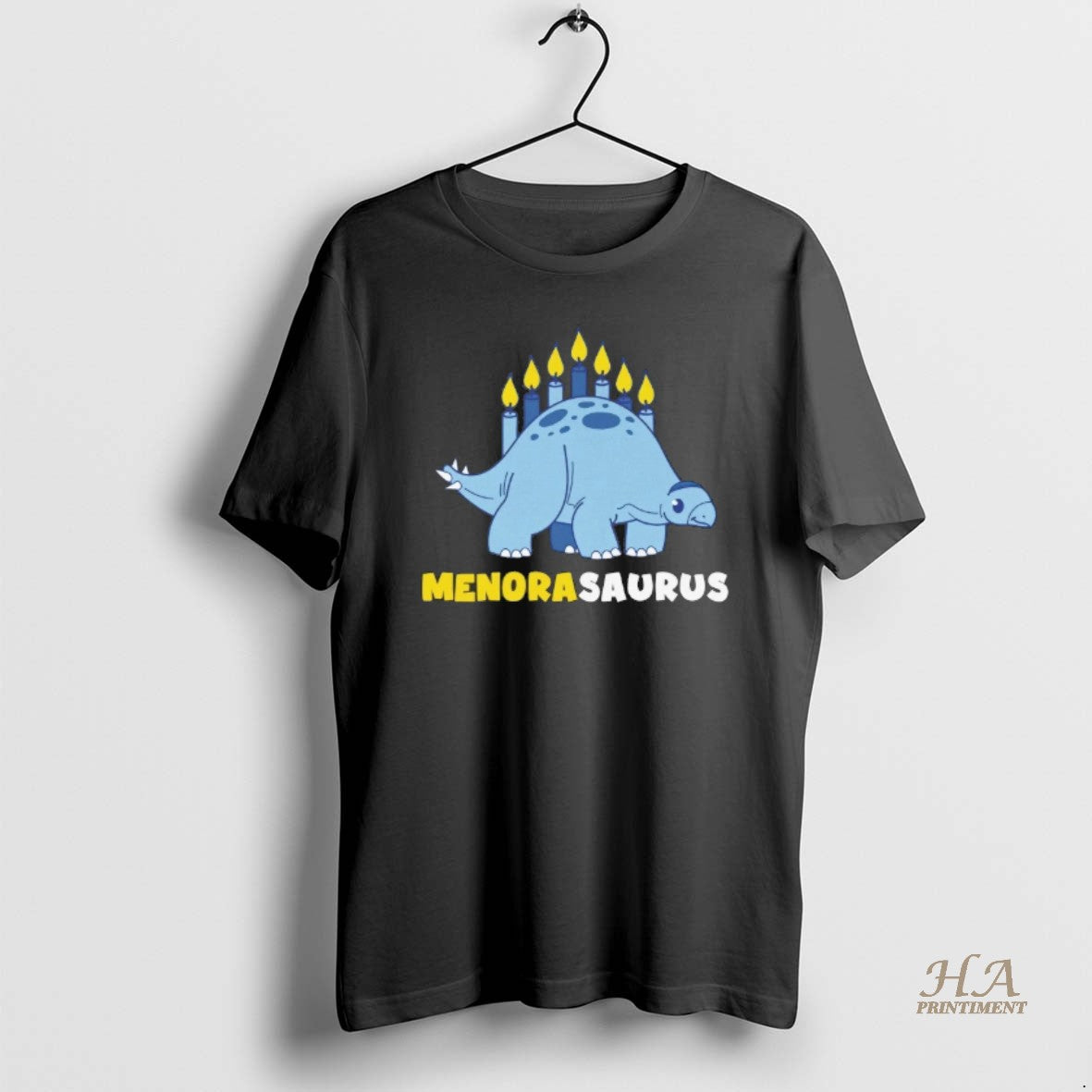 Official Menorasaurus Hanukkah Shirt Hoodie Sweatshirt | PurePodTees.com