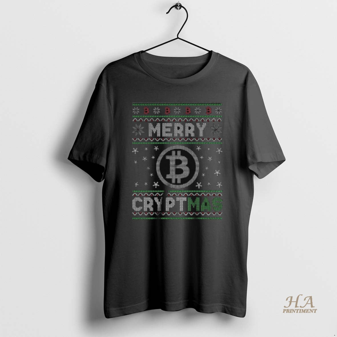 Official Merry Cryptmas Bitcoin Merry Christmas Shirt Hoodie Sweatshirt | PurePodTees.com
