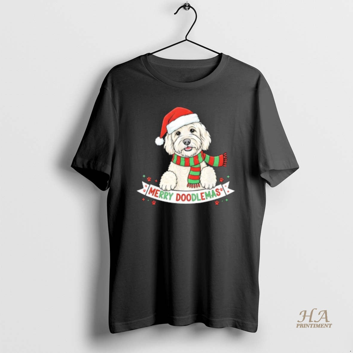 Official Merry Doodlemas Goldendoodle Christmas Dog Shirt Hoodie Sweatshirt | PurePodTees.com