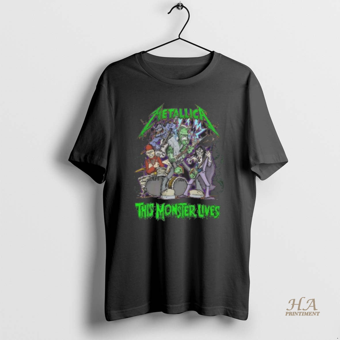 Official Metallica Halloween 2025 This Monster Lives X Squindo Metallica Monsters Shirt Hoodie Sweatshirt | PurePodTees.com