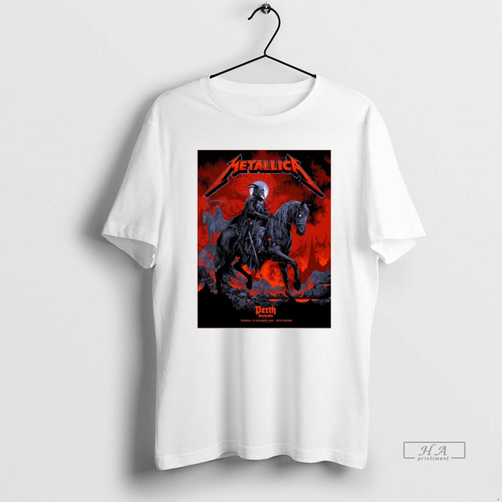 Official Metallica M72 Perth Australia Saturday 1st November 2025 Optus Stadium Shirt Hoodie Sweatshirt | PurePodTees.com