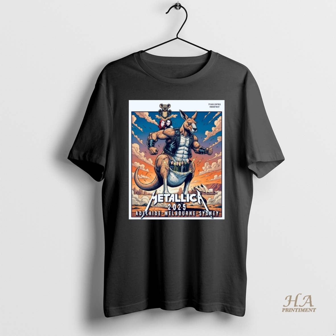 Official Metallica World Tour 2025 Adelaide Melbourne And Sydney Australia Shirt Hoodie Sweatshirt | PurePodTees.com