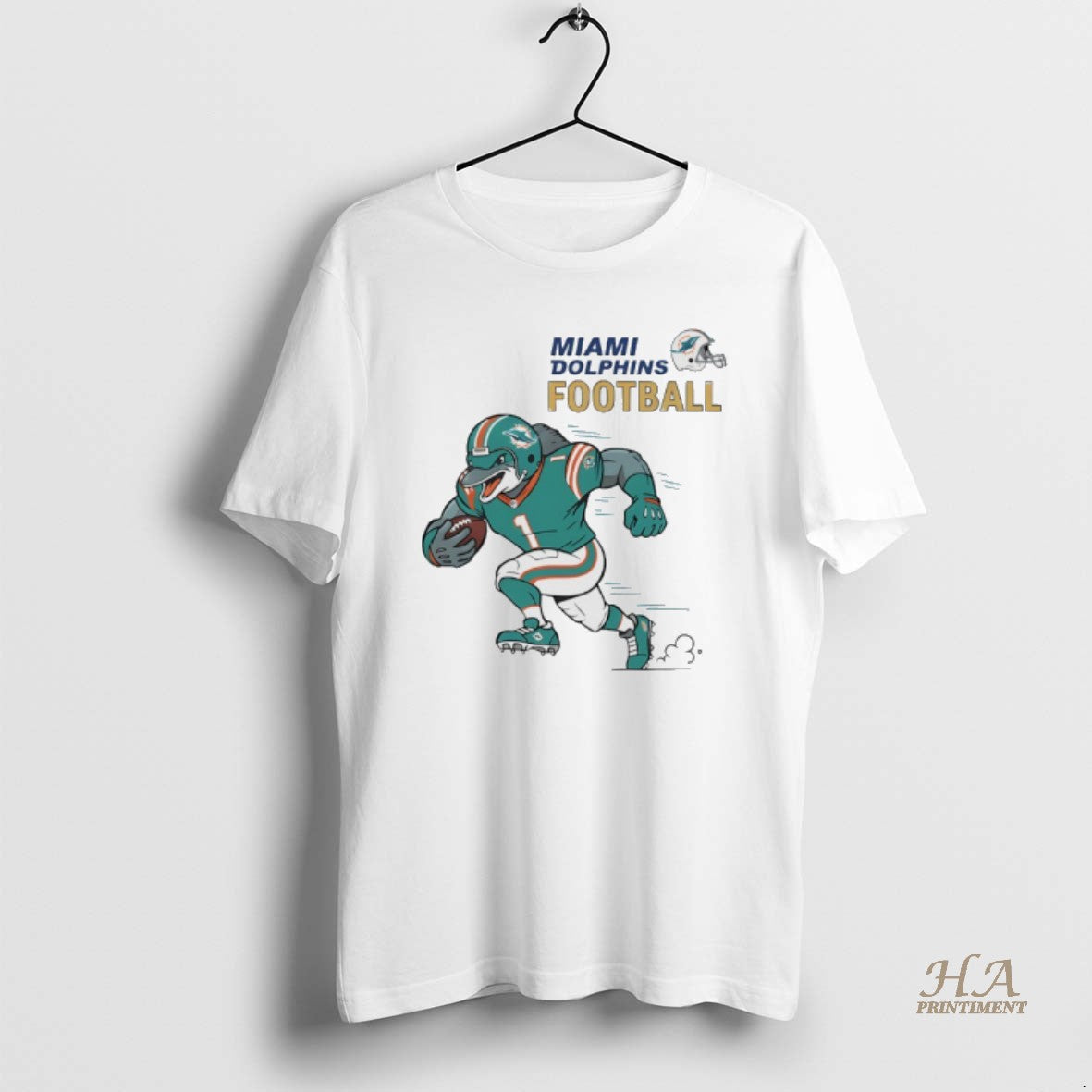 Official Miami Dolphins Football Aqua Rush Mascot Shirt Hoodie Sweatshirt | PurePodTees.com