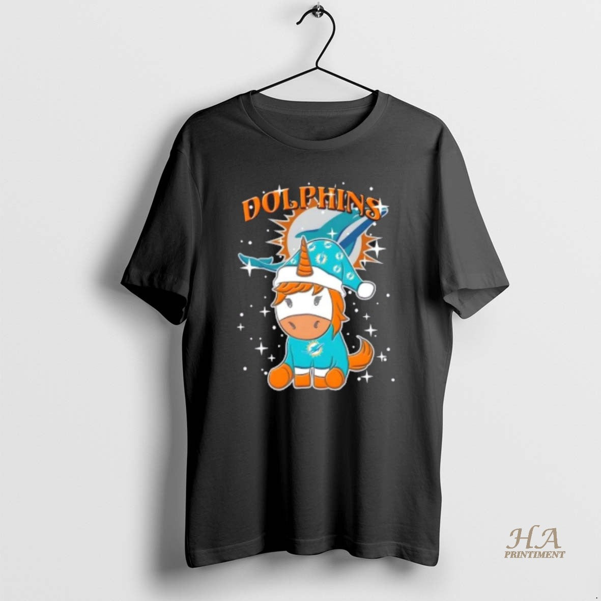 Official Miami Dolphins Football X Unicorn Merry Christmas Shirt Hoodie Sweatshirt | PurePodTees.com