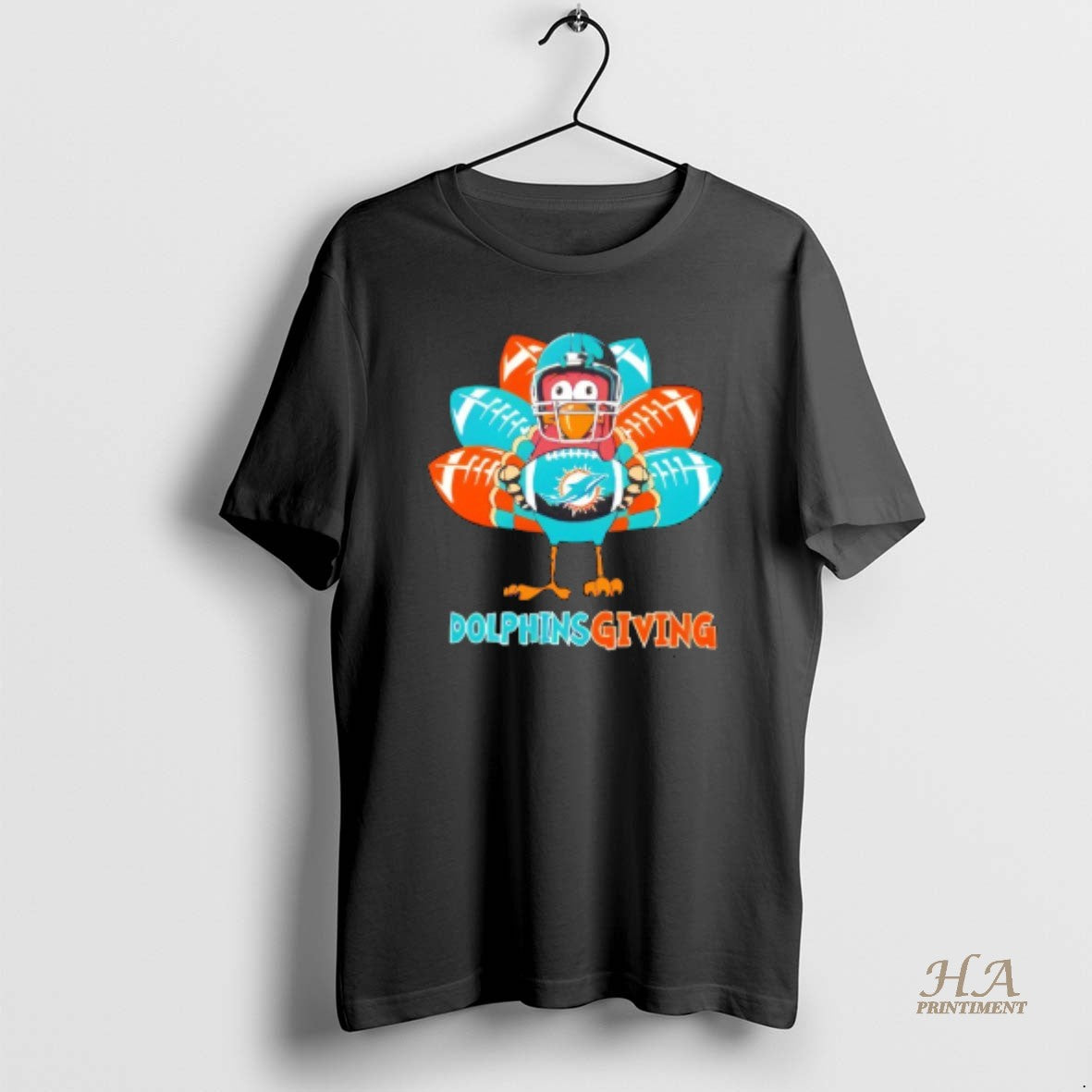 Official Miami Dolphins Thanksgiving Turkey Shirt Hoodie Sweatshirt | PurePodTees.com