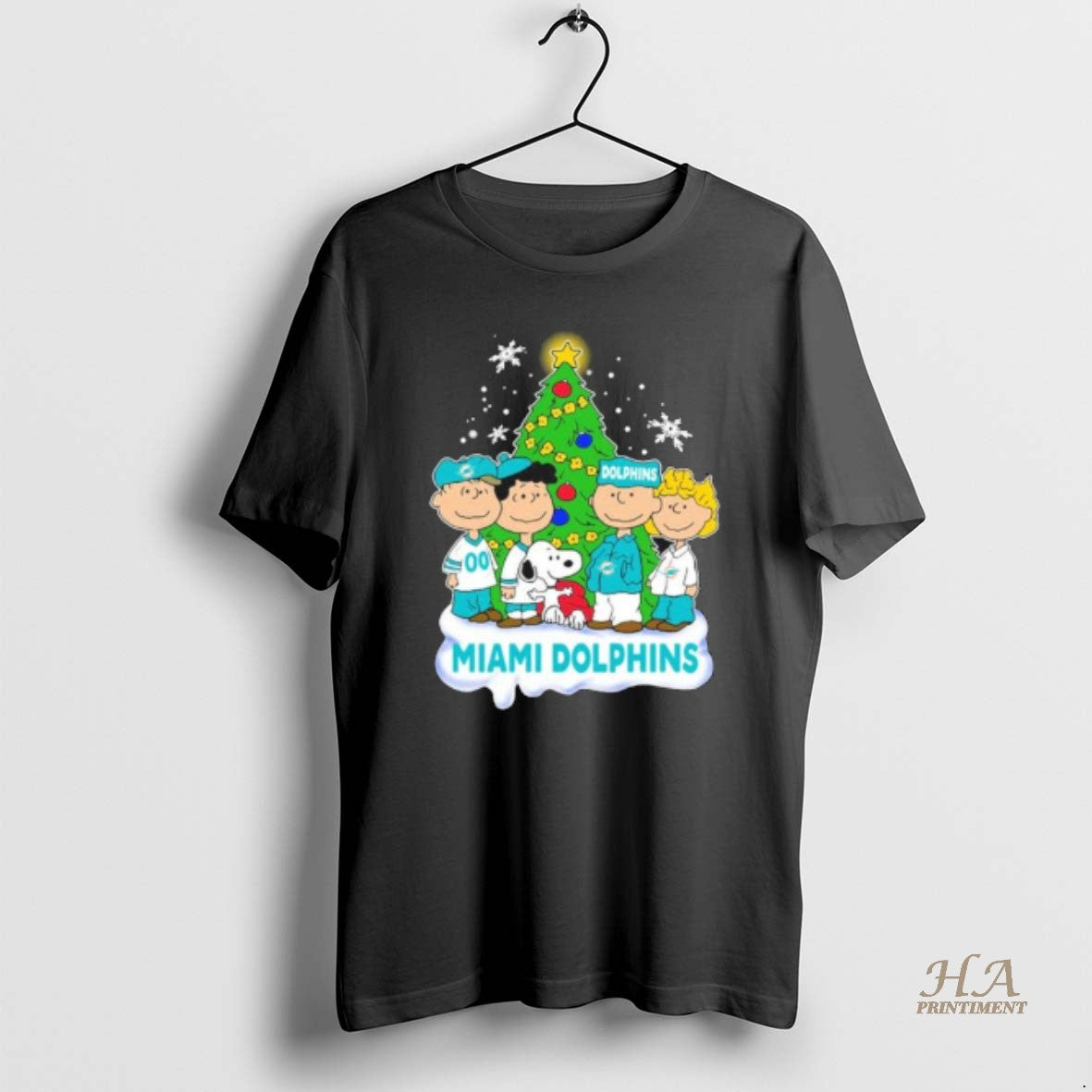 Official Miami Dolphins X The Peanuts Christmas 2025 Shirt Hoodie Sweatshirt | PurePodTees.com
