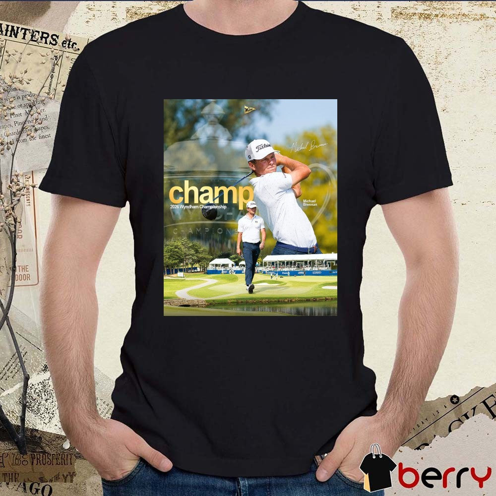 Michael Brennan Wake Forest Men’s Golf Champ 2026 Wyndham Championship Poster t-shirt