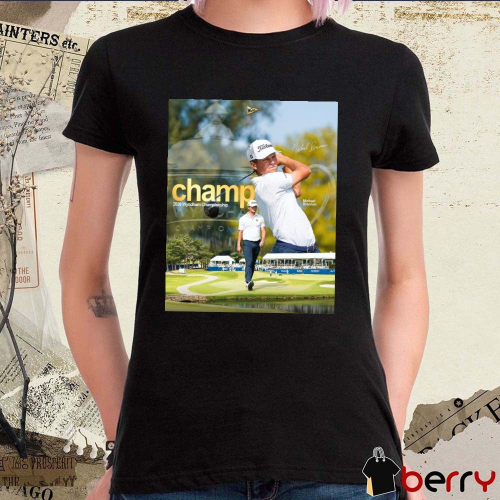 Michael Brennan Wake Forest Men’s Golf Champ 2026 Wyndham Championship Poster t-shirt