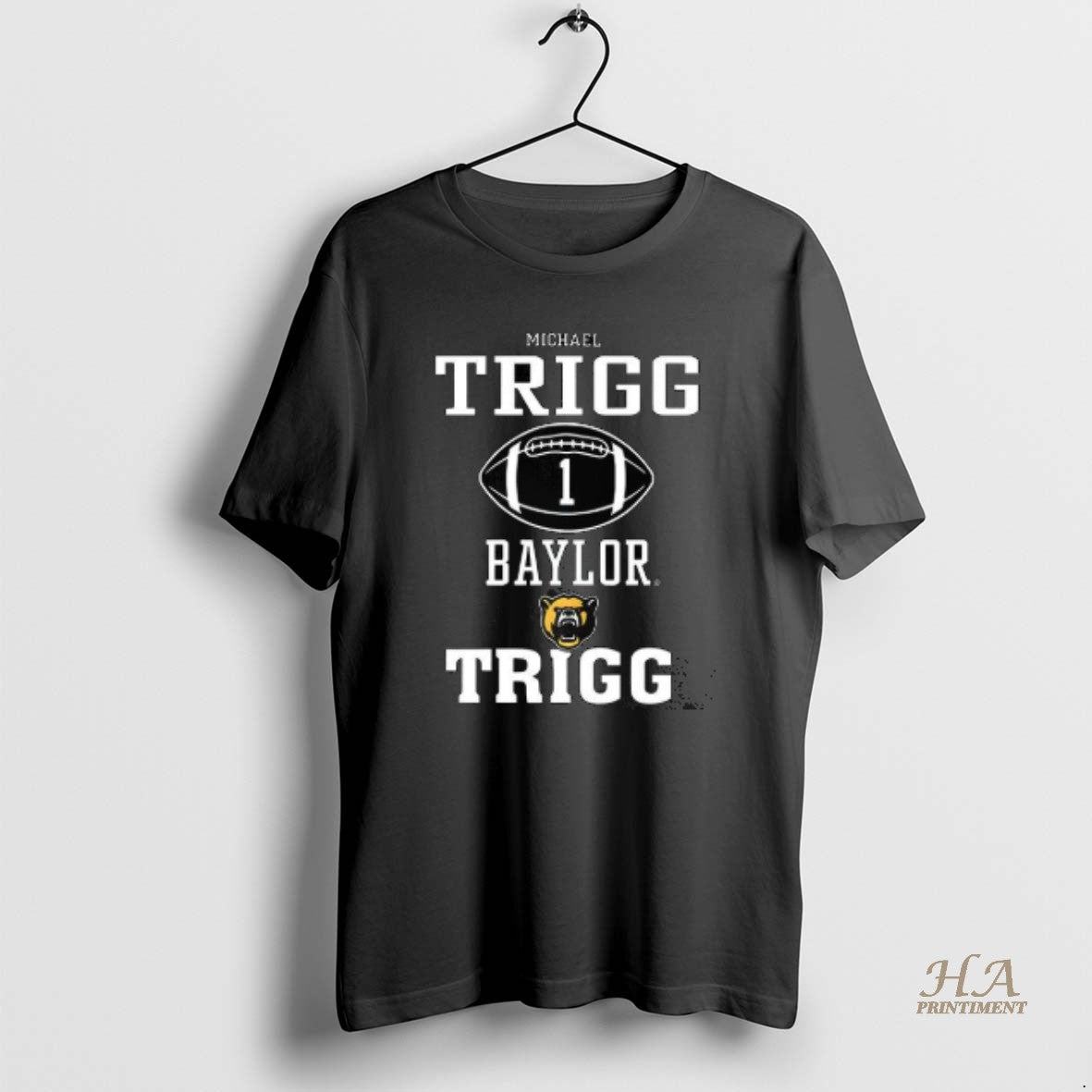 Official Michael Trigg Baylor Bears Football Number 1 Logo Shirt Hoodie Sweatshirt | PurePodTees.com