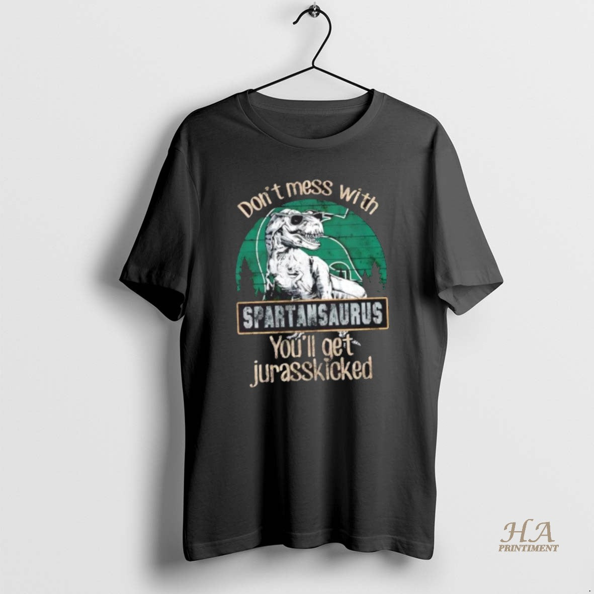 Official Michigan State Spartans Dont Mess With Spartansaurus Youll Get Jurasskicked Shirt Hoodie Sweatshirt