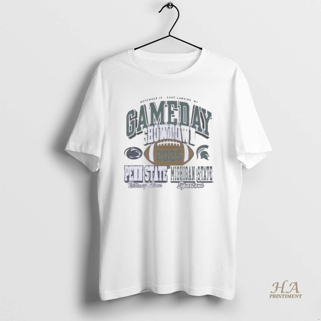 Official Michigan State Spartans Vs Penn State Nittany Lions 2025 Gameday Showdown Shirt Hoodie Sweatshirt | PurePodTees.com